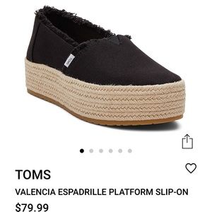 TOMS VALENCIA ESPADRILLE PLATFORM SLIP-ON